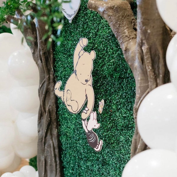 Large 29 inch long Winnie the Pooh party prop cut out decoration for party backdrop, prop, or wall decoration