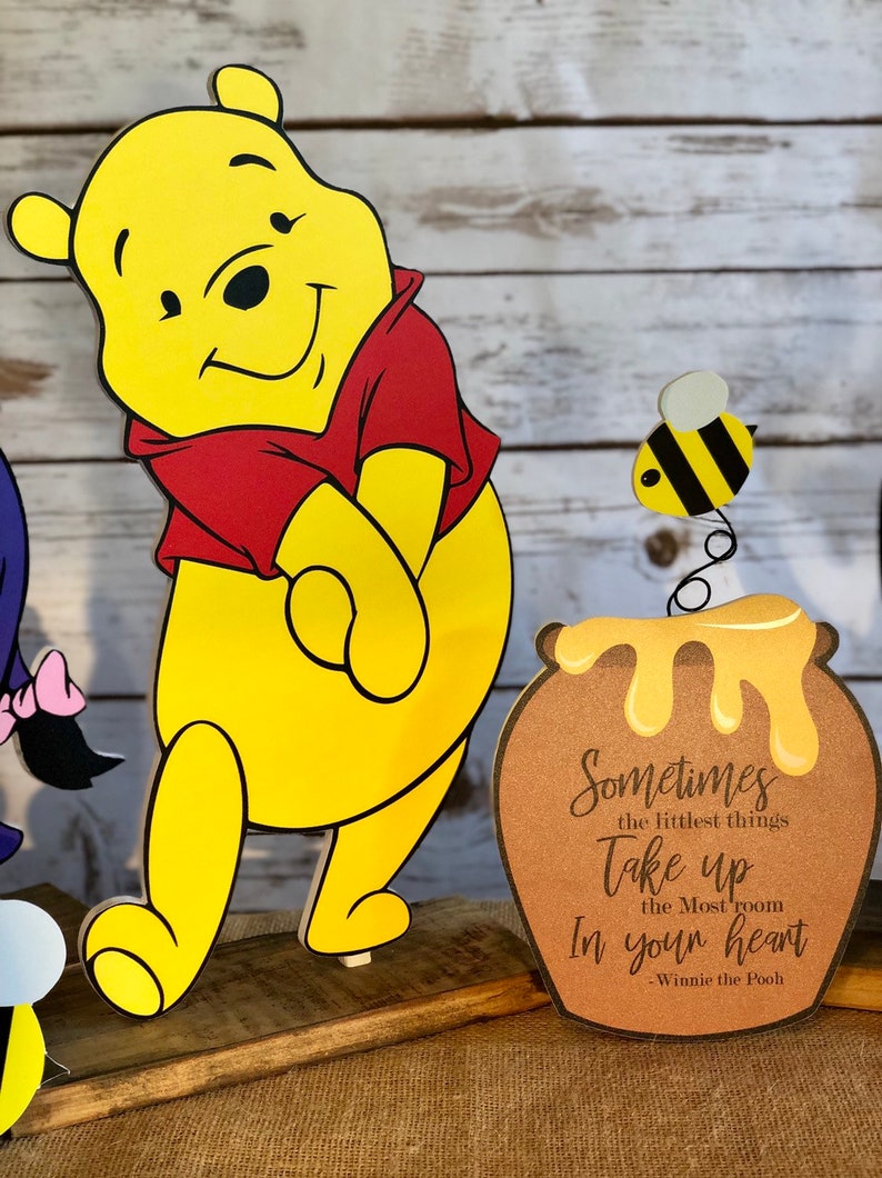 Custom bundle: Winnie the Pooh and hunny pot party cut out | Etsy