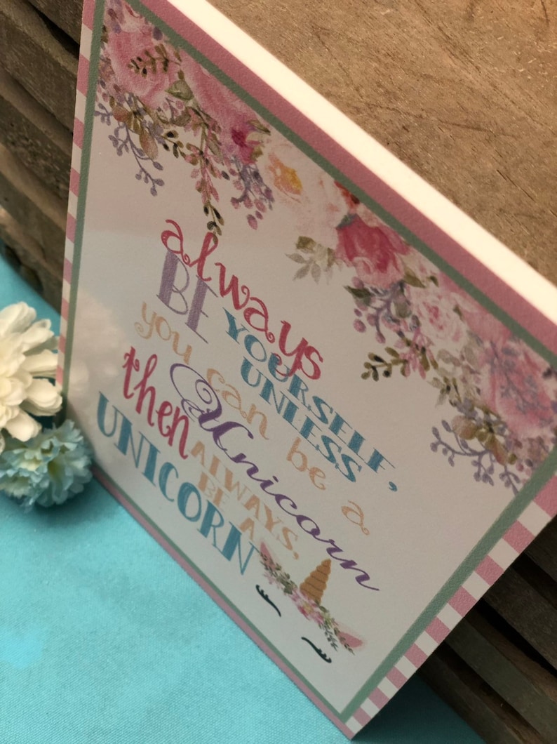 Unicorn party sign table sign and backdrop decorations