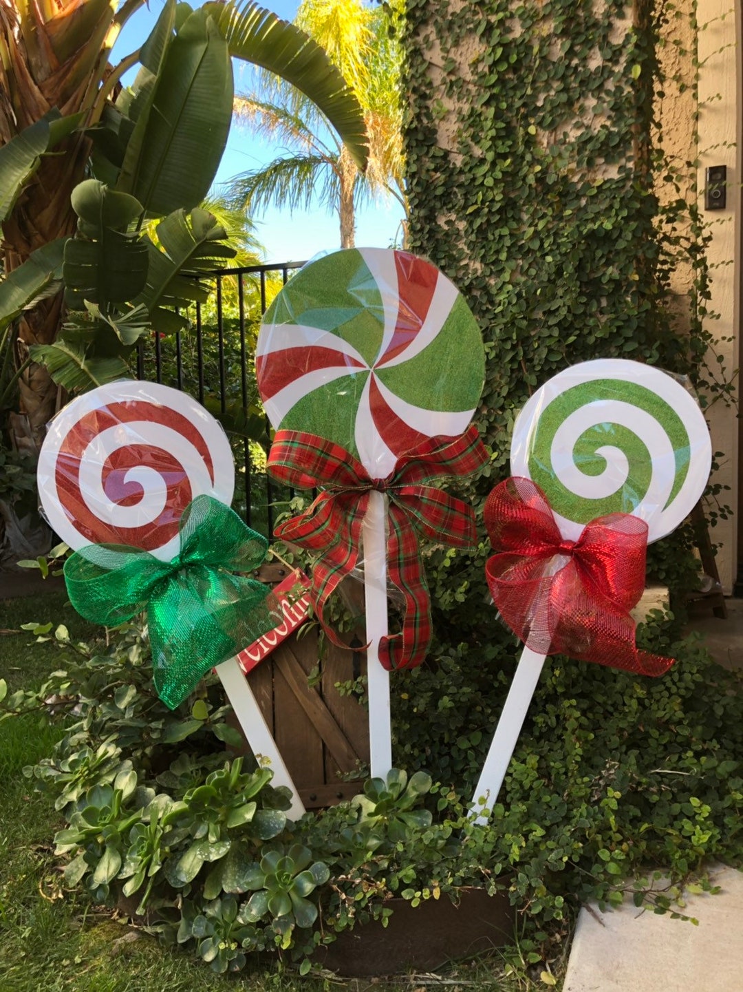 Lollipop christmas yard decorations Clearance