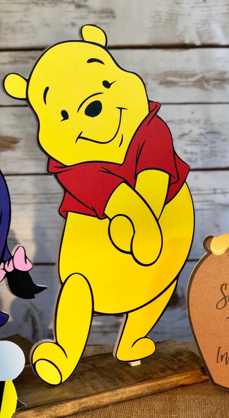 14 Inch Winnie the Pooh Party Cut Out Table Decoration | Etsy