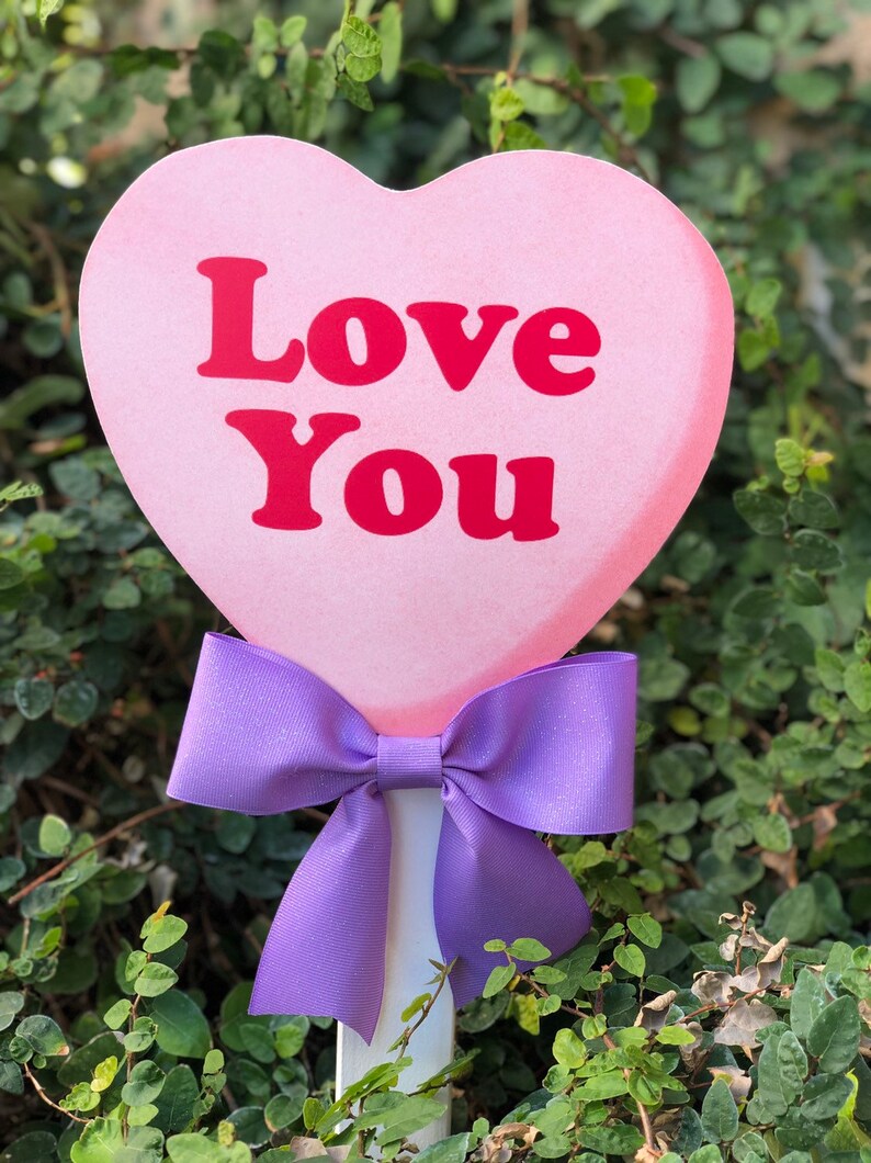 Valentine's Day Conversation Candy Heart Yard Decor image 5