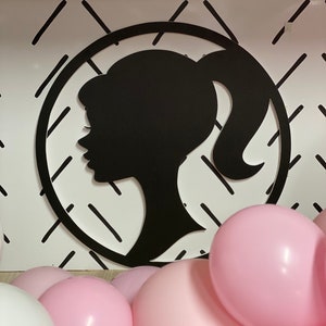 Barbie Silhouette Cut Out Party Back Drop Decorations - Etsy