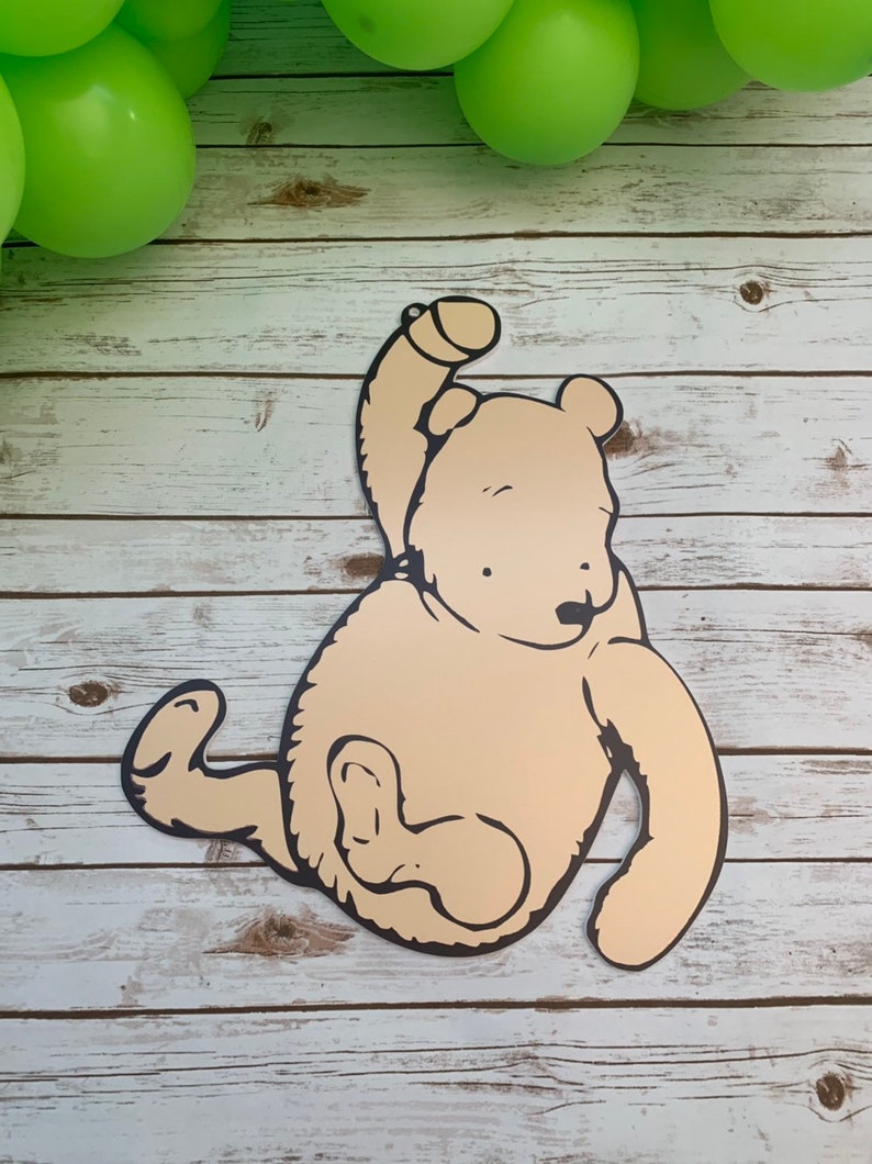 prop Winnie the Pooh backdrop party prop cut out decoration for party backdrop or wall decoration