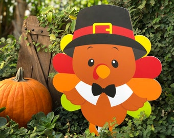 Thanksgiving Turkey cutout yard decoration