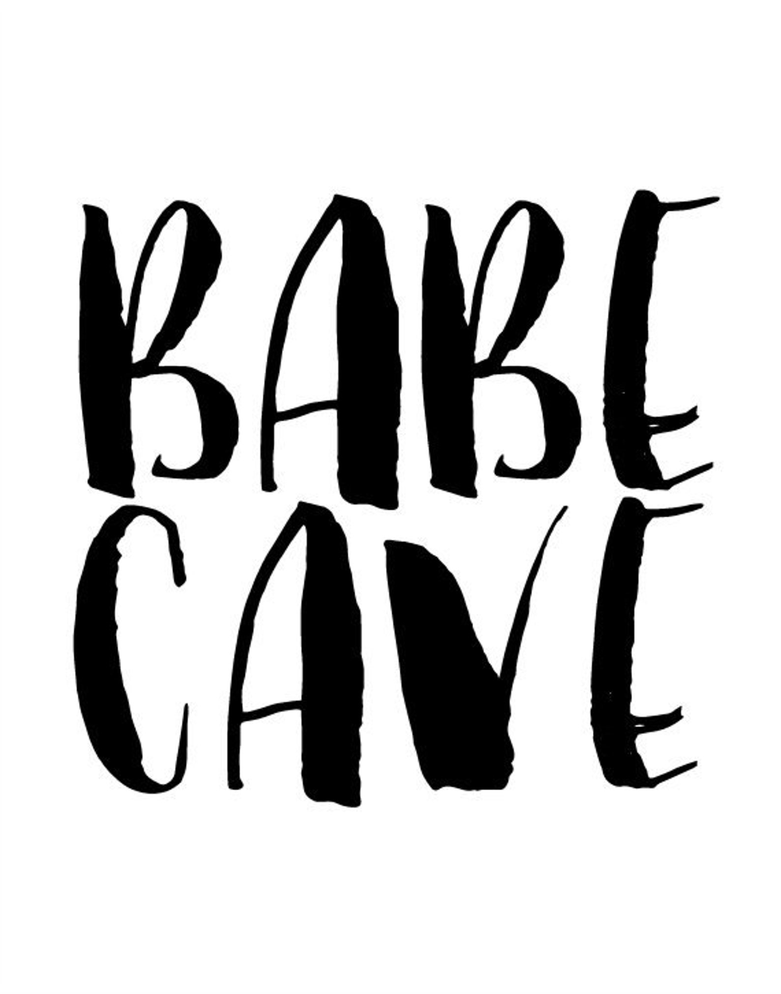 Babe Cave Instant Download Printable Art Typography Print | Etsy