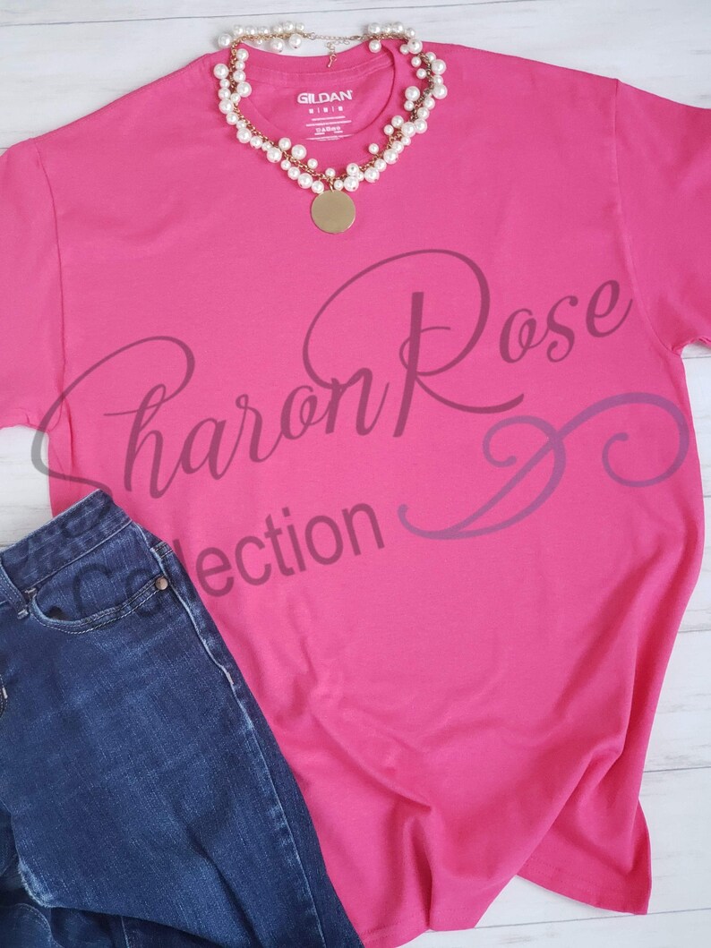 pink shirt mock up