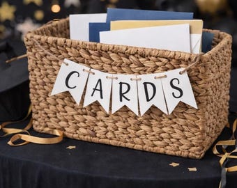 Cards Banner for Gift Basket, Party Decor
