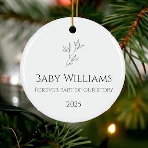 Memorial Infant loss, Miscarriage gift of remembrance ornament.