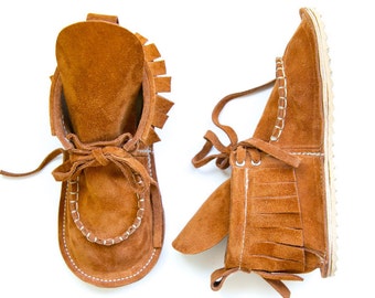 Kids Moccasin Boots for Baby & Toddler - High Quality Leather