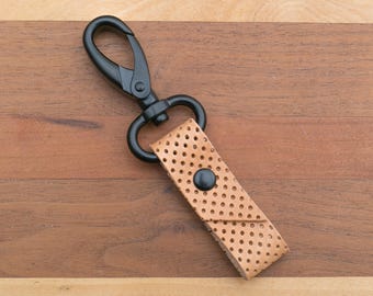 Men's Leather Keychain, Leather Key Holder, Father's Day Gifts, For Him, For Dad