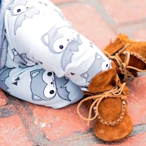 Handmade Leather Moccasin Boots for Baby & Toddler