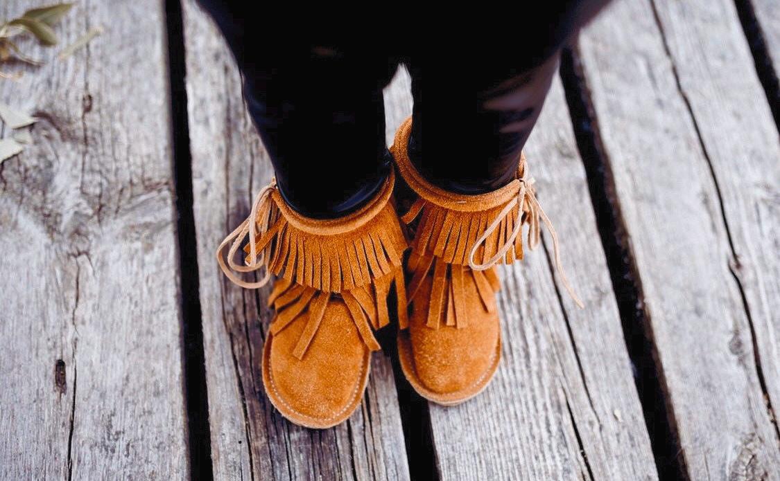 Indian Fringe Boots Etsy