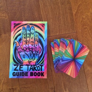 RAINBOW Ze Tarot A Block Print Tarot Deck Tarot Cards Tarot Cards Deck Oracle Deck Handmade Tarot Deck image 8