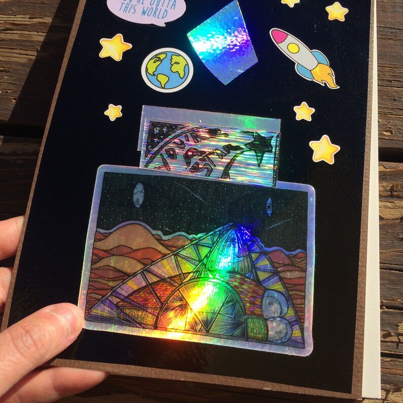 Sturdy Cardboard Back 6x9 Drawing Pad with Original Illustration 25 thick blank Pages Top spiral