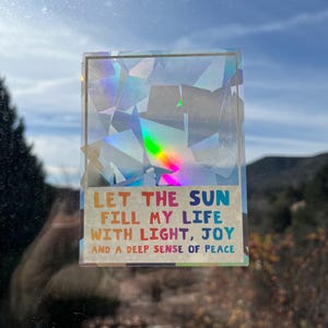 Adesivo Suncatcher Brilha Arco-Íris - Adesivos Impermeáveis que Refratam a Luz