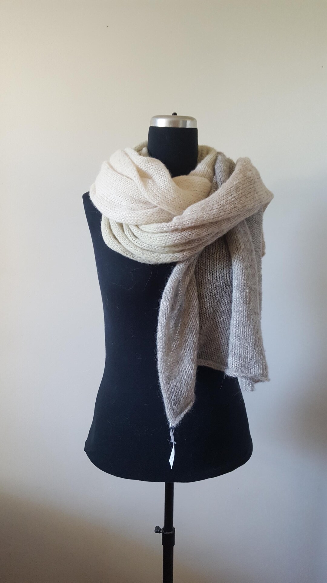 Long XXL Scarf Alpaca Silk Stole  Multicolored - Etsy
