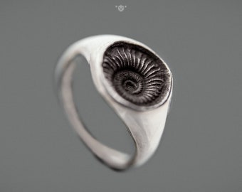 Espiral de Fibonacci - anillo en plata de ley de H I P P I E K O A L A Art Jewelry