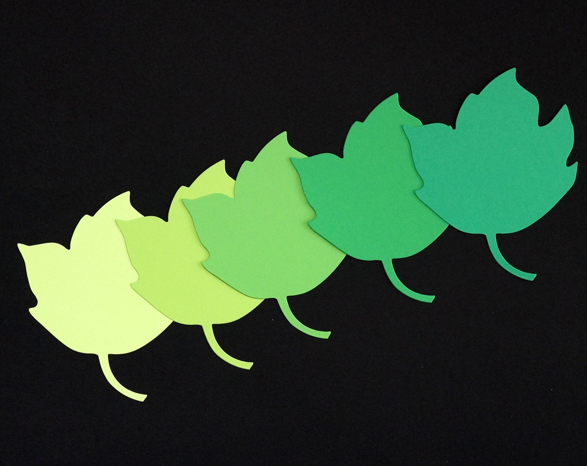 huge lot of random die cuts in fuschia and green