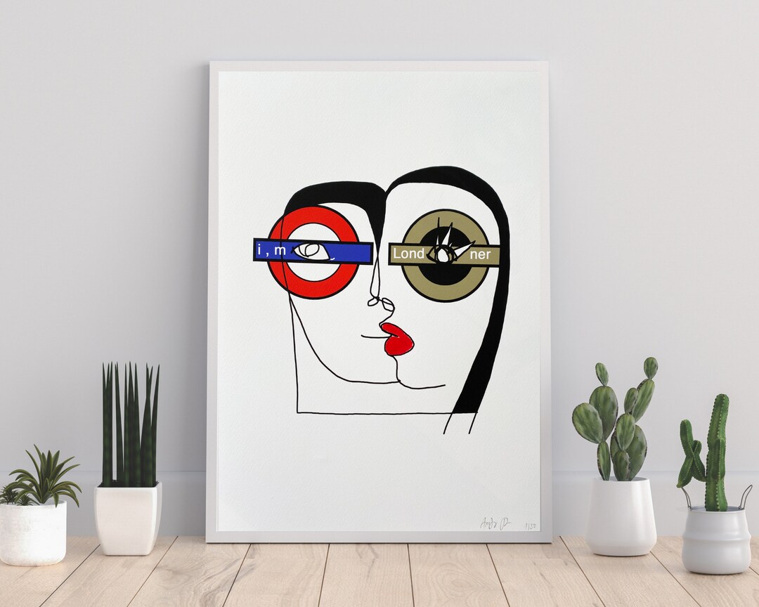 I'm a Londoner Art Print Cool Art Prints Art Print Line Wall Art