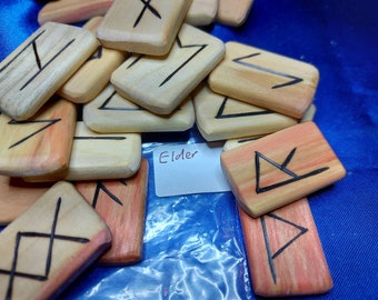 Elder wood Elder Futhark Runes