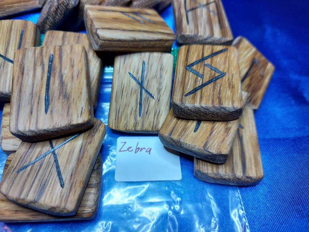 Zebrawood Runes - Etsy