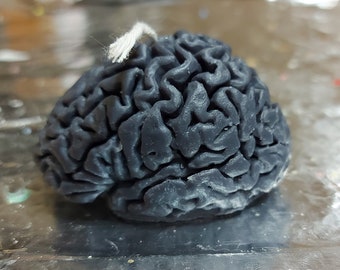 Small brain shaped candle