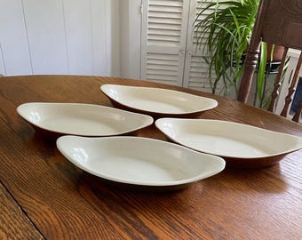 Vintage Restaurant Ware Au Gratin Casserole Dishes…3 Shenango and 1 Hall