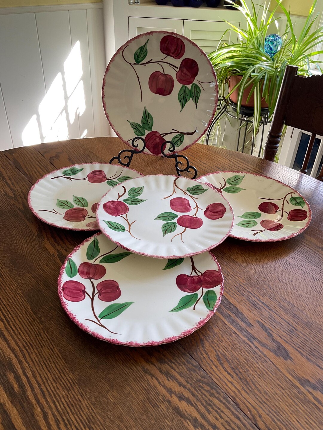 Vintage Blue Ridge Southern Potteries Crab Apple 9 1/4” Plates Made in ...