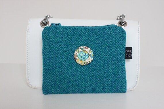 turquoise blue purse