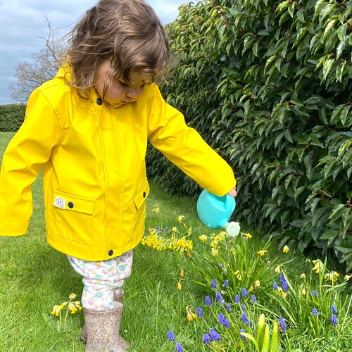 Kids Yellow Red or Navy Raincoat Unisex 