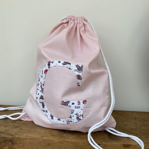 Pram Bag Choose from 10 colours and 4 animals Personalised Animal Drawstring PE Bag ideal for Nursery Childminder 100/% Cotton