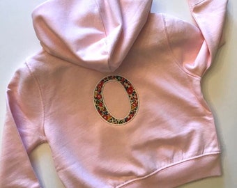 Personalised embroidered hoodie in pink