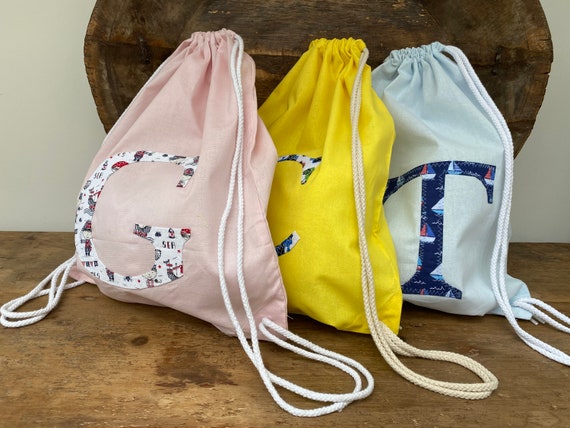 personalised drawstring pouch