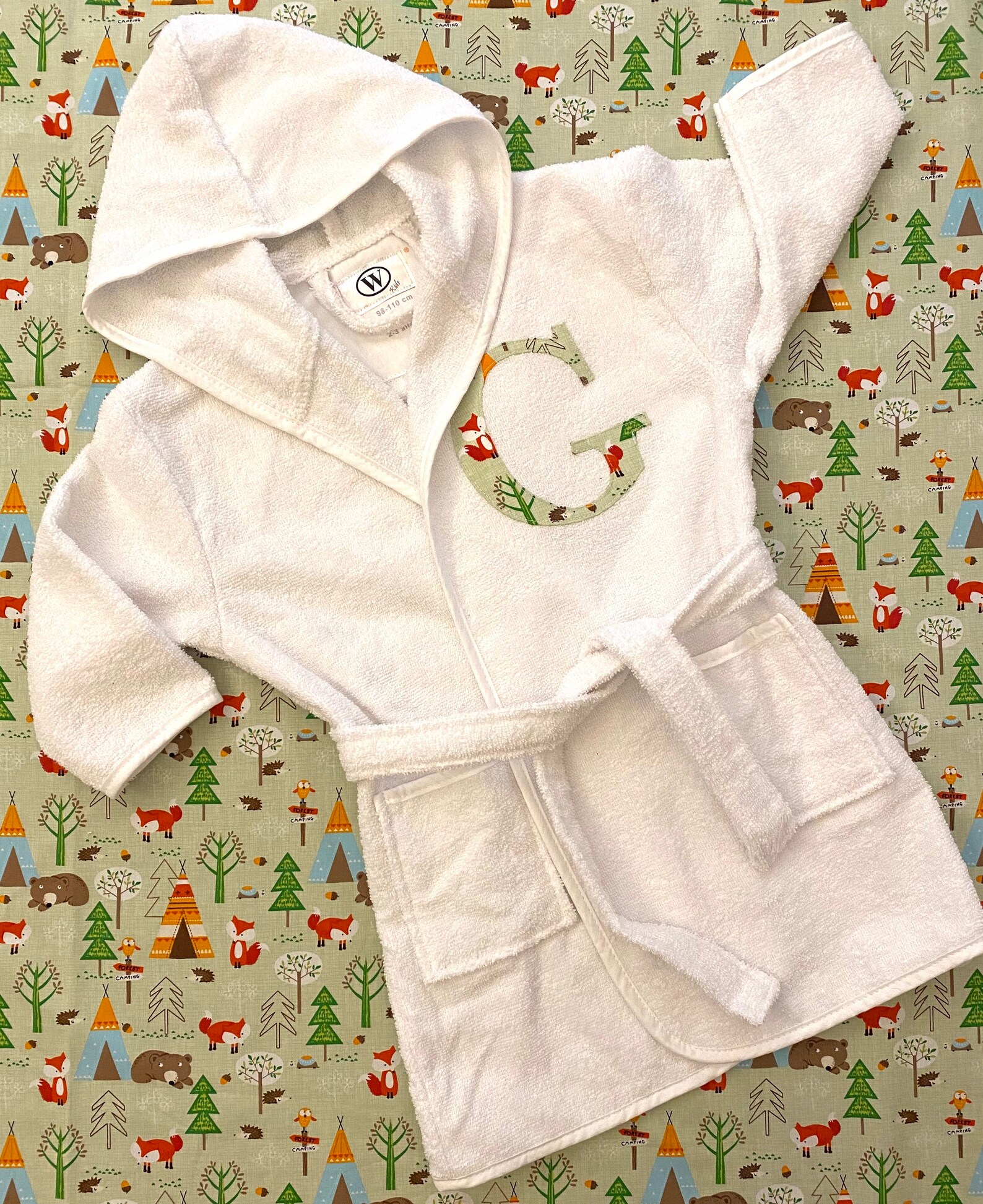 personalised towel robe