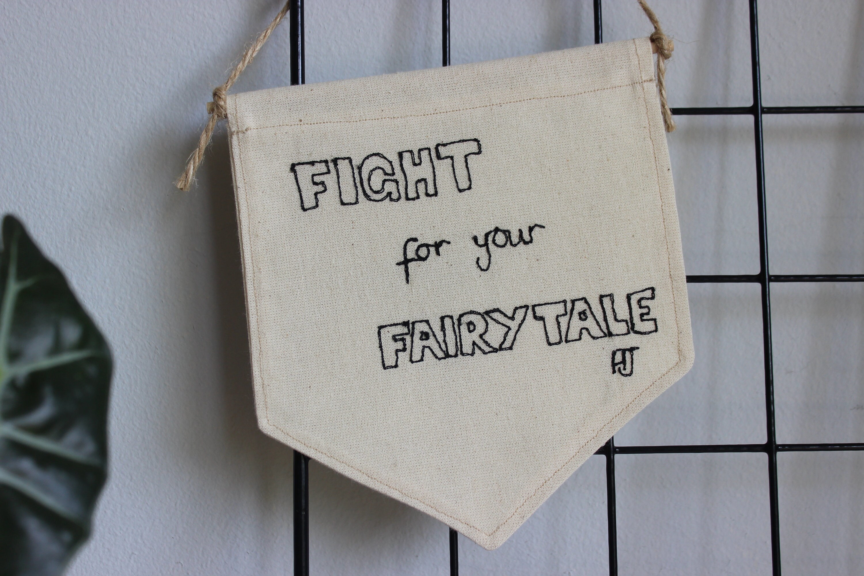 Vecht voor uw sprookje muur opknopingBannerWimpelQuote Vecht voor uw sprookje muur opknopingBannerWimpelQuote
