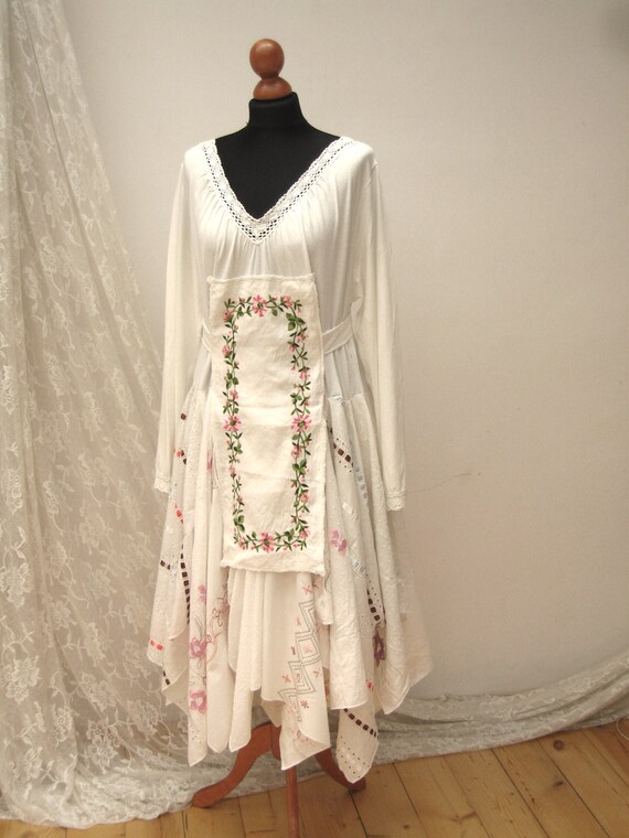 white gypsy dress