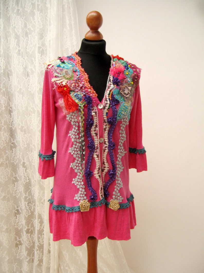 Light Pink Ethnic Jackets With Art Silk main image 0