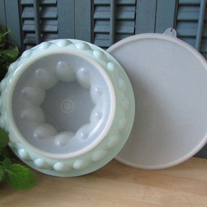 Jello Mold Tupperware Jello Mold Vintage Tupperware Jello form container kitchen dessert round tupperware Mint Green Tupperware