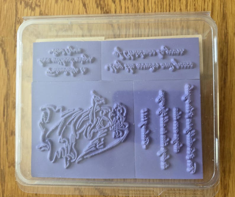 Stampin up Wood Mount Rubber Stamp Sets - on Angel Wings Stamps Quick ...