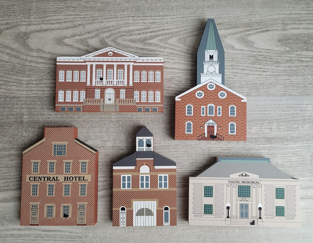 The Cats Meowwood Houses Small Wood Villages Faline Houses Vintage