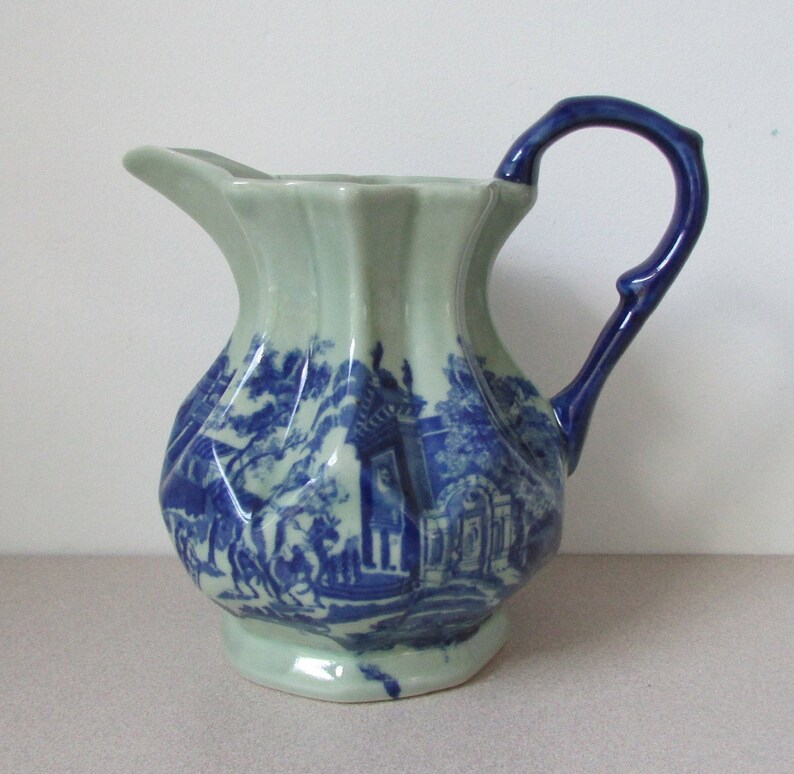 Pitcher/vase Blue Pitcher Victoria Ware Ironstone Pitcher Etsy Ireland