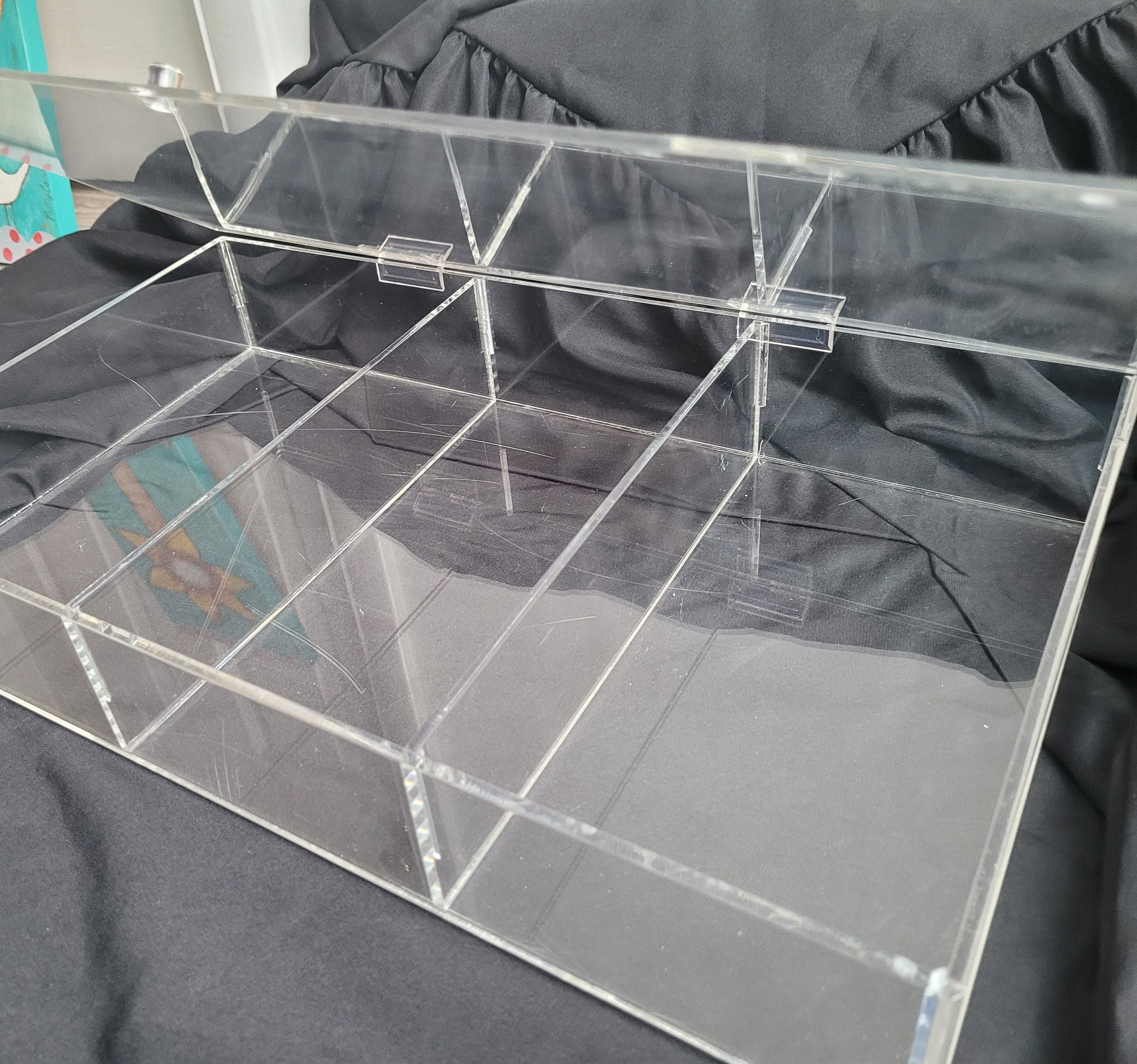 Plastic Display Cases Clear Display Case With Compartments Etsy