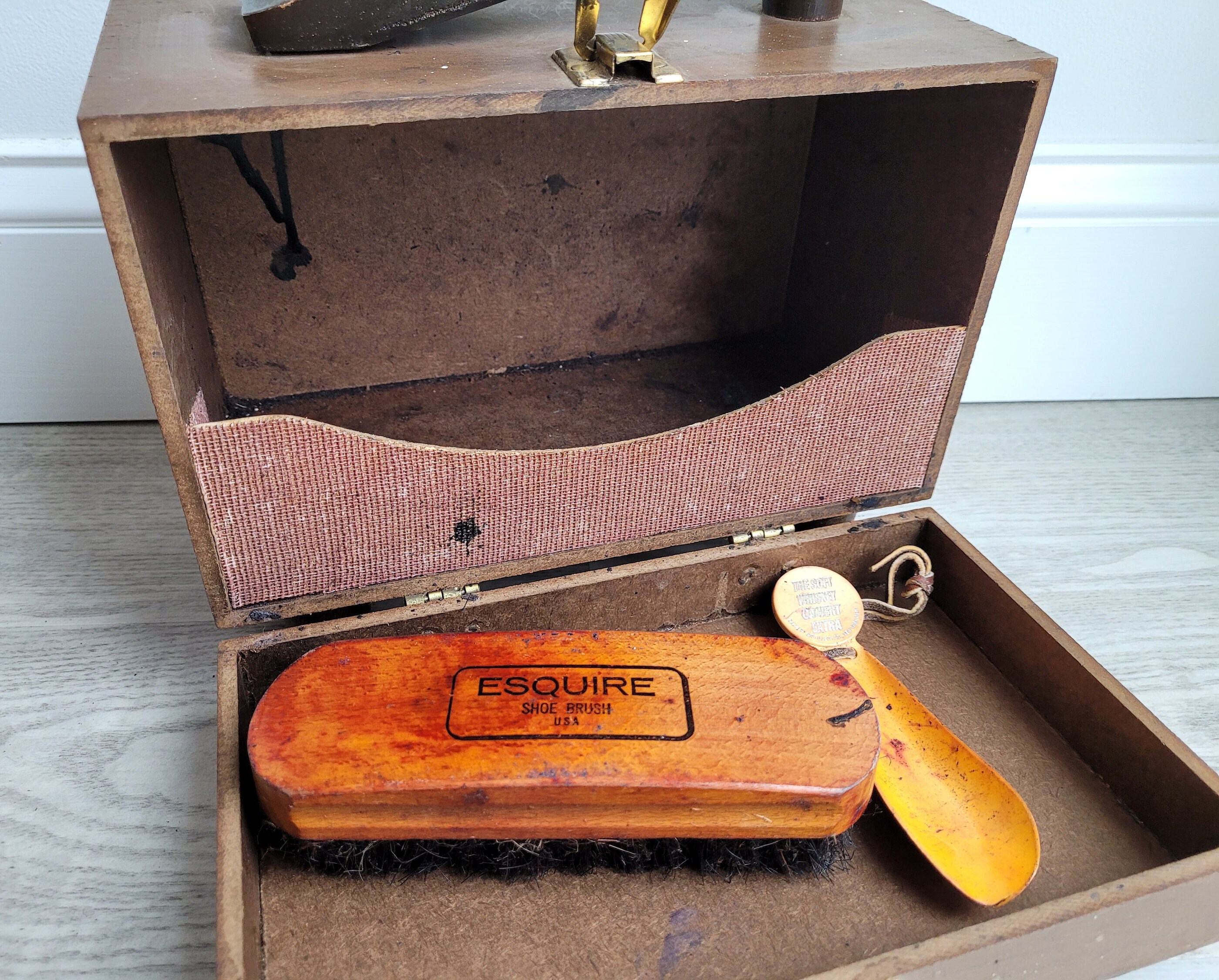 Esquire shoe shine box sale