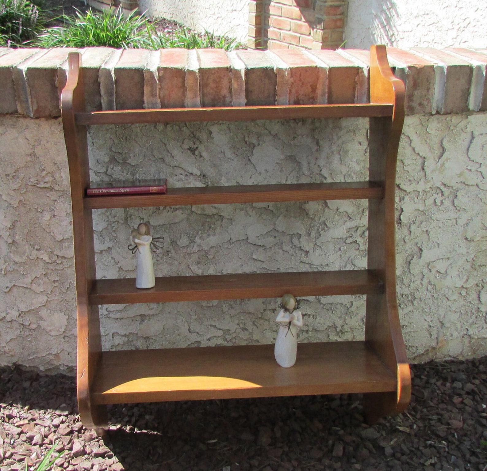 Wood Wall Shelf Large Wood Shelves Vintage Shelves Display Etsy