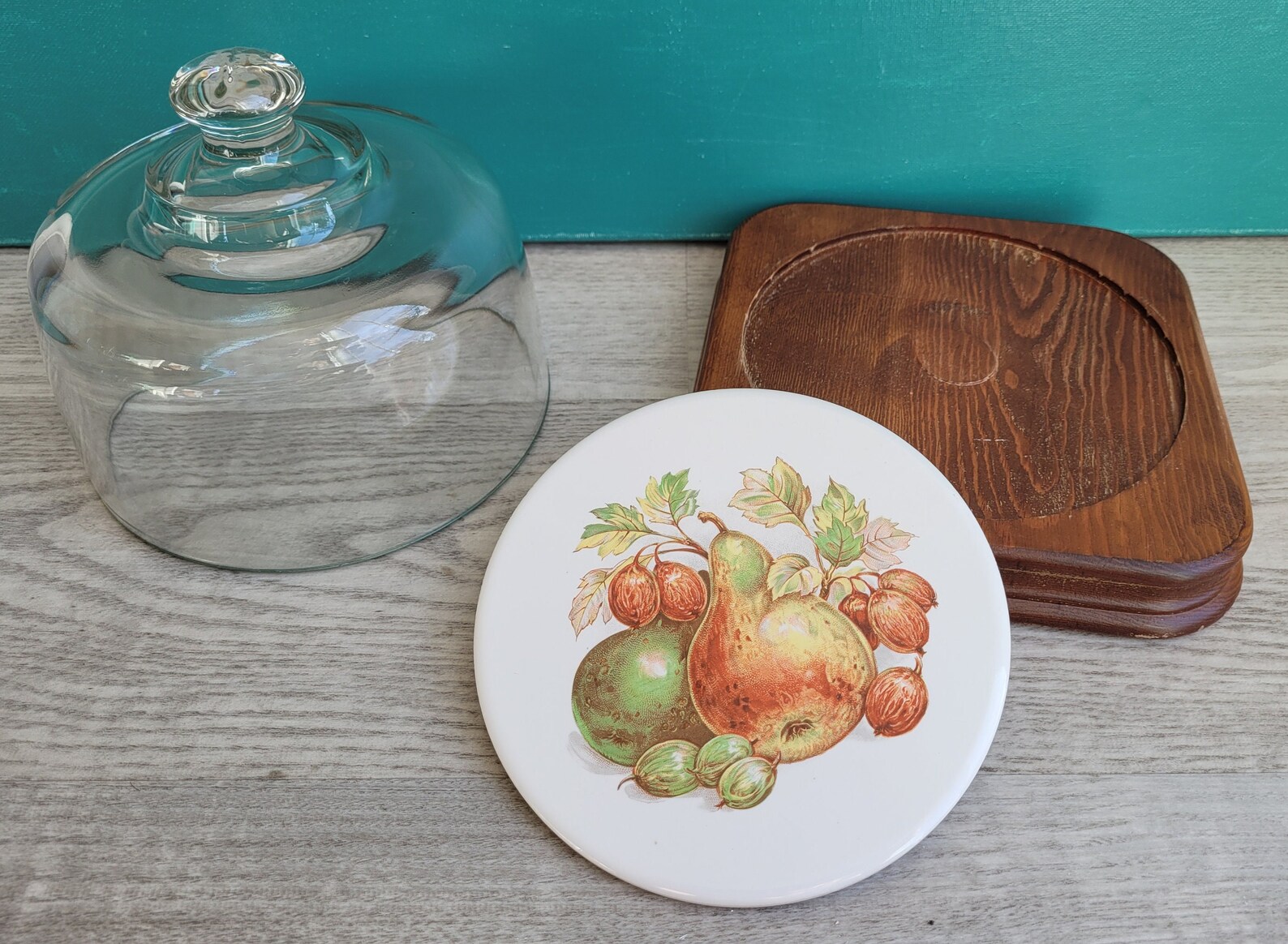 Cheese Board With Glass Dome Lid Square Cheese Boards Dome Etsy