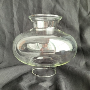 Vintage Glass Hurricane Shades - Round Glass Light Covers - vintage replacement globe glass shades-hurricane shades vintage light covers