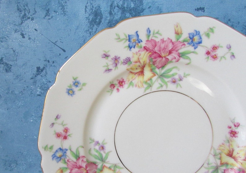 H and Co Selb Bavaria Germany Strasborg plates dessert plates bread /& butter plates small plates vintage plates floral plates 2 Plates