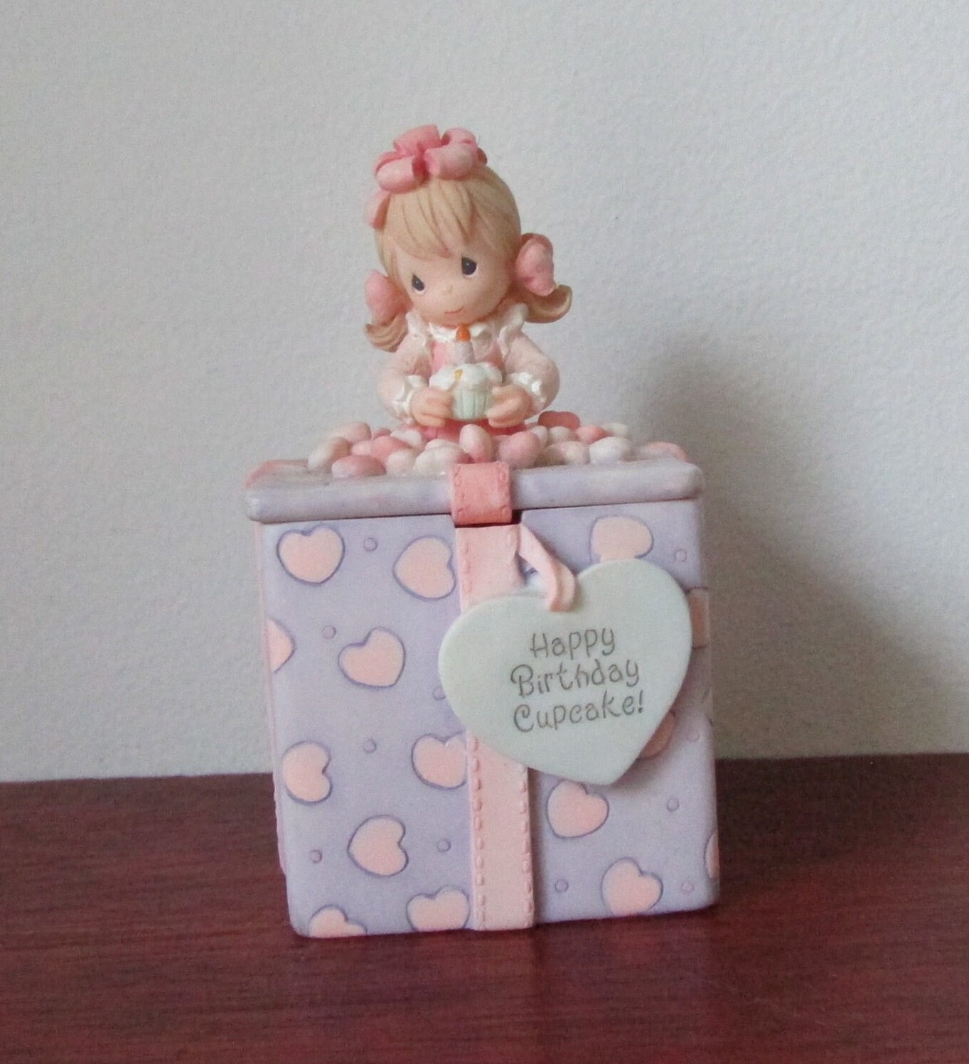 Happy Birthday Cupcake Box Present 1999 Precious Moments Etsy