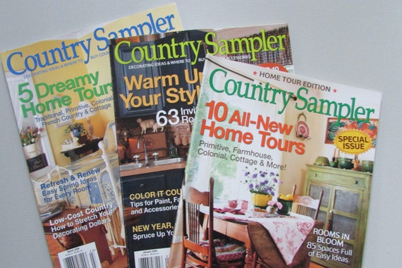 Country Sampler Magazines 2009 Primitive Home Decor Ideashome Decor Bookscraft Idea Bookshandmadedecorating Ideascountry Home Decor